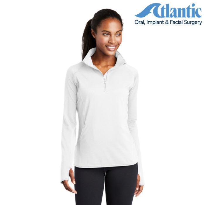 Sport-Tek (LST850) Women's Sport-Wick Stretch 1/4-Zip Pullover (Atlantic)