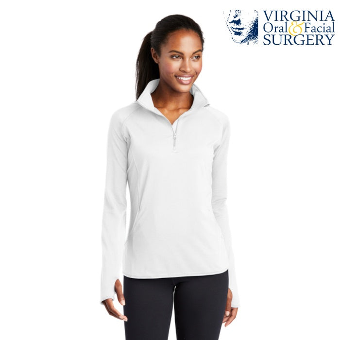 Sport-Tek (LST850) Women's Sport-Wick Stretch 1/4-Zip Pullover (VOFS)