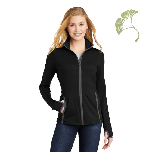 Sport-Tek (LST853) Women's Sport-Wick Stretch Contrast Full-Zip Jacket (AOFS)