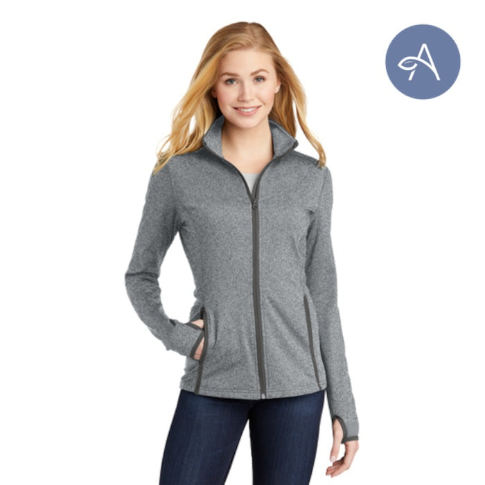 Sport-Tek (LST853) Women's Sport-Wick Stretch Contrast Full-Zip Jacket (AGNIHOTRI)