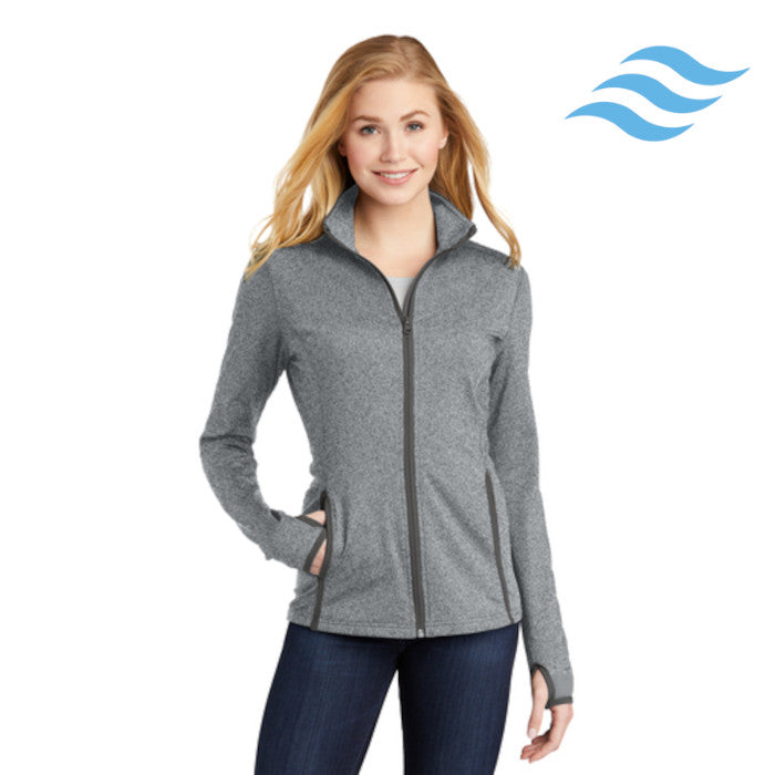Sport-Tek (LST853) Women's Sport-Wick Stretch Contrast Full-Zip Jacket (Envision)