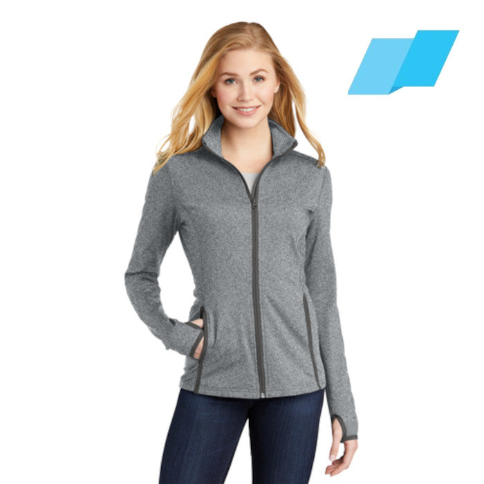 Sport-Tek (LST853) Women's Sport-Wick Stretch Contrast Full-Zip Jacket (Flagship)