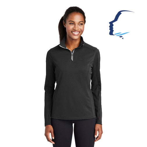 Sport-Tek (LST860) Women's Sport-Wick Textured 1/4-Zip Pullover (CCOFS)