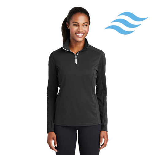 Sport-Tek (LST860) Women's Sport-Wick Textured 1/4-Zip Pullover (Envision)