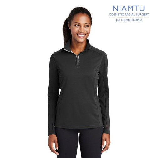 Sport-Tek (LST860) Women's Sport-Wick Textured 1/4-Zip Pullover (NIAMTU)