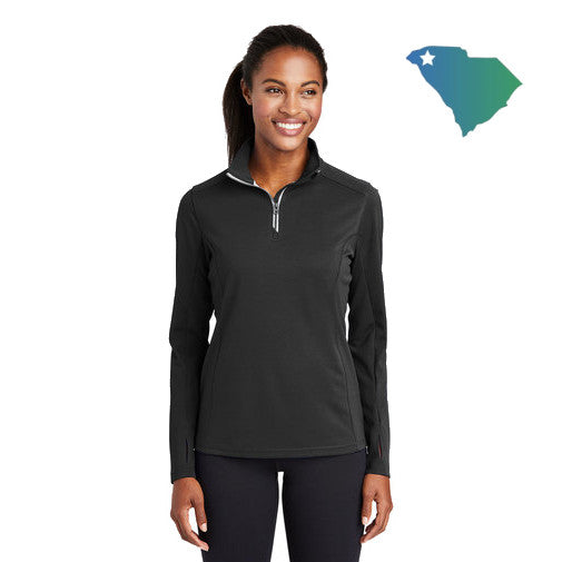 Sport-Tek (LST860) Women's Sport-Wick Textured 1/4-Zip Pullover (UOMS)