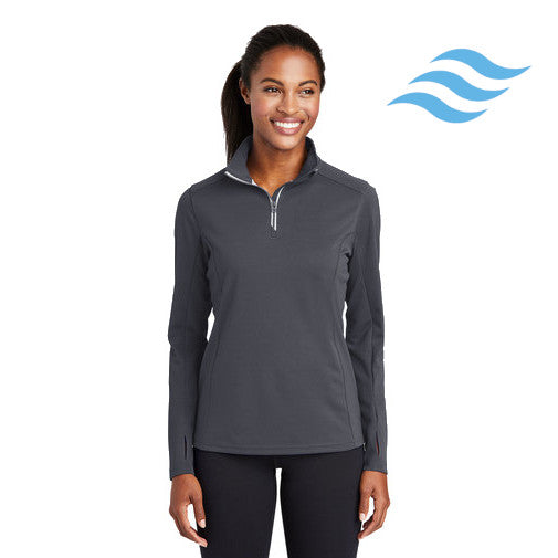 Sport-Tek (LST860) Women's Sport-Wick Textured 1/4-Zip Pullover (Envision)