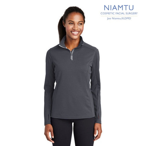 Sport-Tek (LST860) Women's Sport-Wick Textured 1/4-Zip Pullover (NIAMTU)