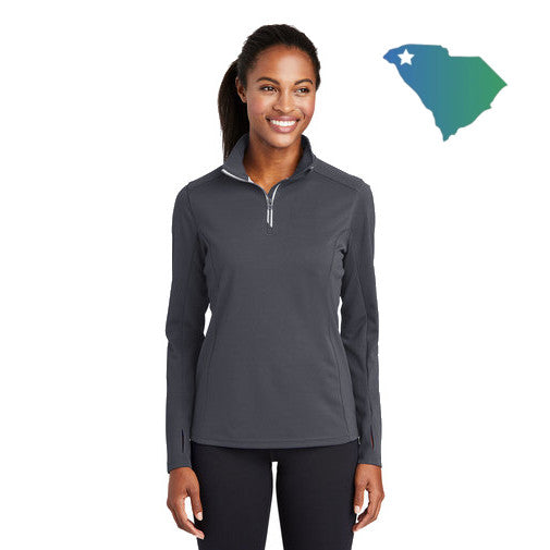 Sport-Tek (LST860) Women's Sport-Wick Textured 1/4-Zip Pullover (UOMS)