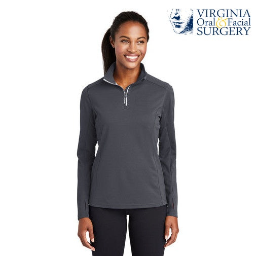 Sport-Tek (LST860) Women's Sport-Wick Textured 1/4-Zip Pullover (VOFS)