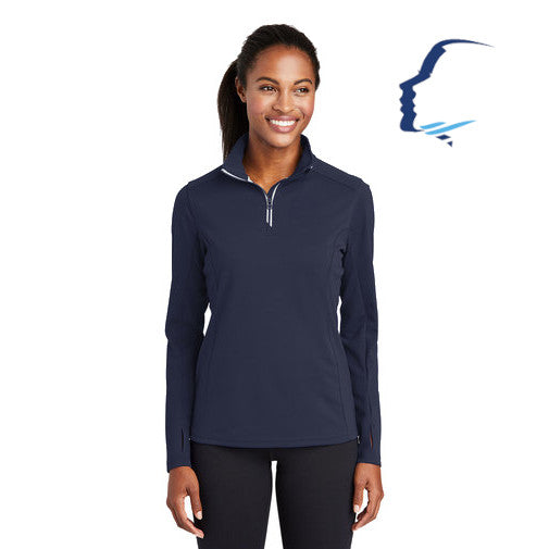 Sport-Tek (LST860) Women's Sport-Wick Textured 1/4-Zip Pullover (CCOFS)