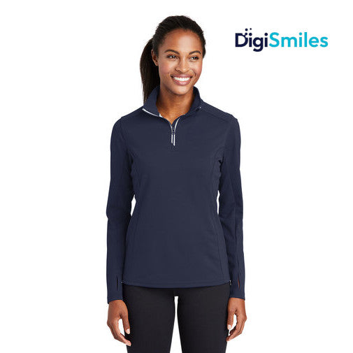 Sport-Tek (LST860) Women's Sport-Wick Textured 1/4-Zip Pullover (DigiSmiles)