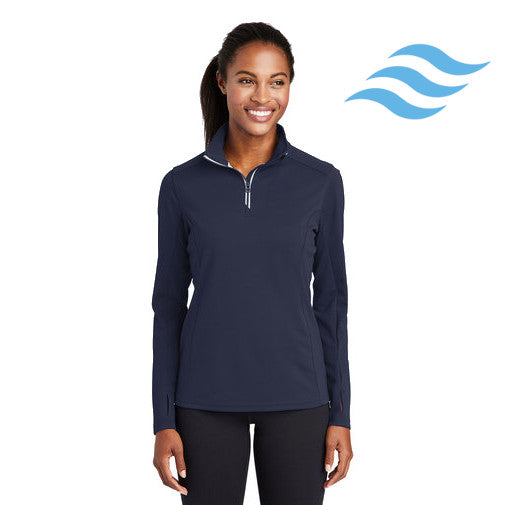 Sport-Tek (LST860) Women's Sport-Wick Textured 1/4-Zip Pullover (Envision)