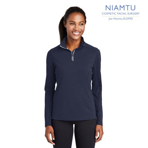 Sport-Tek (LST860) Women's Sport-Wick Textured 1/4-Zip Pullover (NIAMTU)