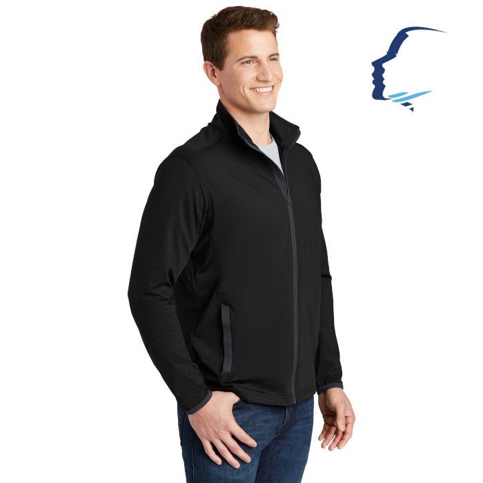 Sport-Tek (ST853) Men's Sport-Wick Stretch Contrast Full-Zip Jacket (CCOFS)