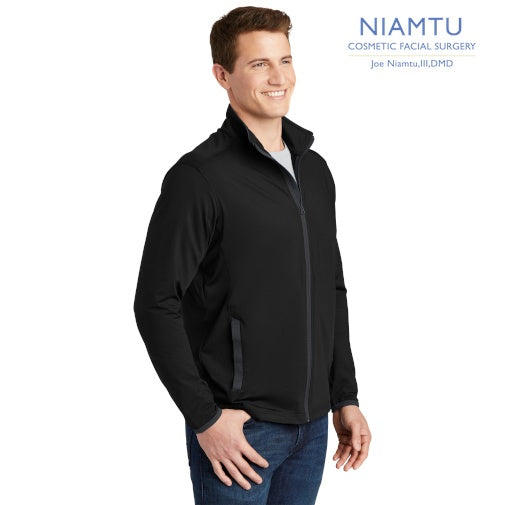 Sport-Tek (ST853) Men's Sport-Wick Stretch Contrast Full-Zip Jacket (NIAMTU)