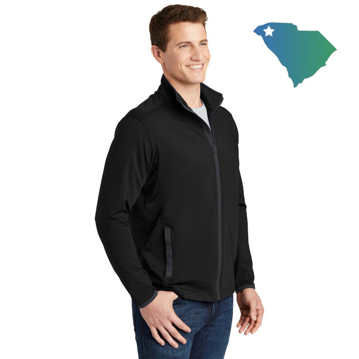 Sport-Tek (ST853) Men's Sport-Wick Stretch Contrast Full-Zip Jacket (UOMS)