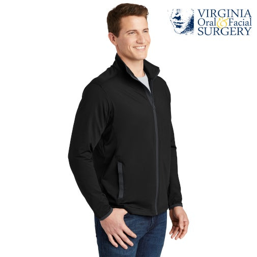 Sport-Tek (ST853) Men's Sport-Wick Stretch Contrast Full-Zip Jacket (VOFS)