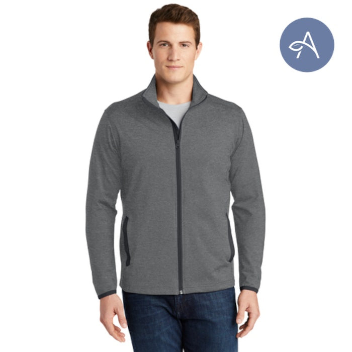 Sport-Tek (ST853) Men's Sport-Wick Stretch Contrast Full-Zip Jacket (AGNIHOTRI)