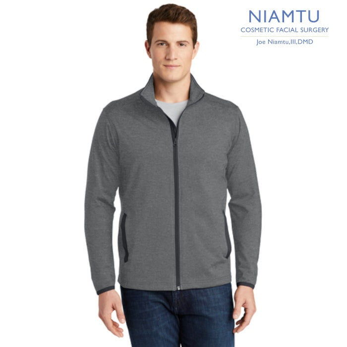 Sport-Tek (ST853) Men's Sport-Wick Stretch Contrast Full-Zip Jacket (NIAMTU)