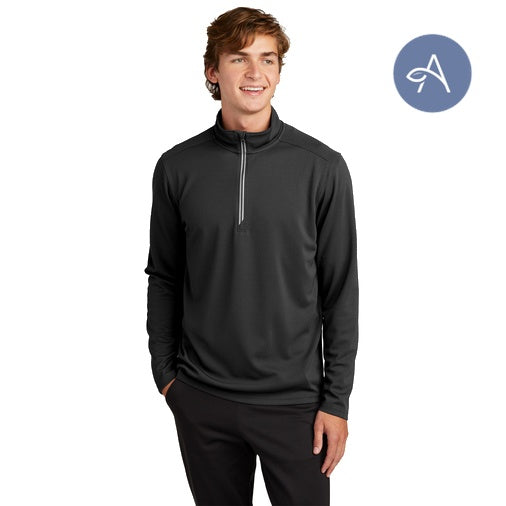 Sport-Tek (ST860) Men's Sport-Wick Textured 1/4-Zip Pullover (AGNIHOTRI)