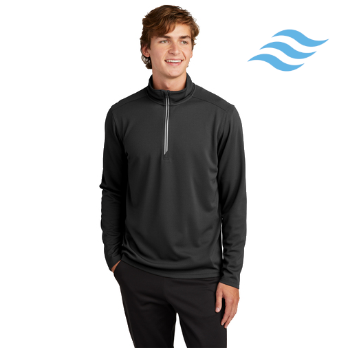 Sport-Tek (ST860) Men's Sport-Wick Textured 1/4-Zip Pullover (Envision)