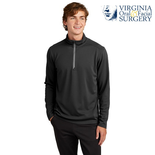 Sport-Tek (ST860) Men's Sport-Wick Textured 1/4-Zip Pullover (VOFS)