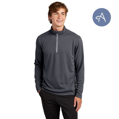 Sport-Tek (ST860) Men's Sport-Wick Textured 1/4-Zip Pullover (AGNIHOTRI)