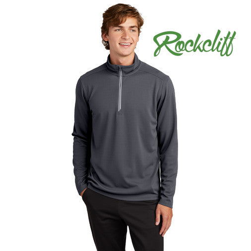 Sport-Tek (ST860) Men's Sport-Wick Textured 1/4-Zip Pullover (Rockcliff)