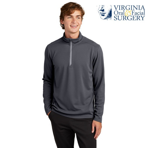 Sport-Tek (ST860) Men's Sport-Wick Textured 1/4-Zip Pullover (VOFS)