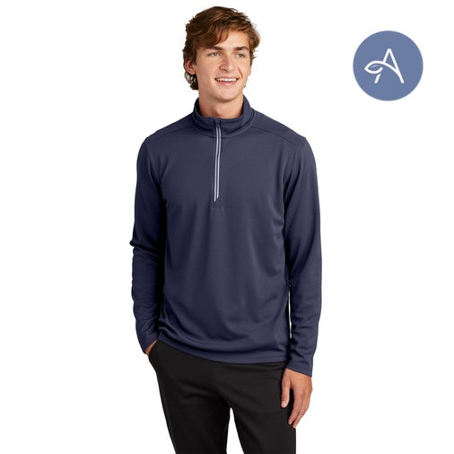 Sport-Tek (ST860) Men's Sport-Wick Textured 1/4-Zip Pullover (AGNIHOTRI)