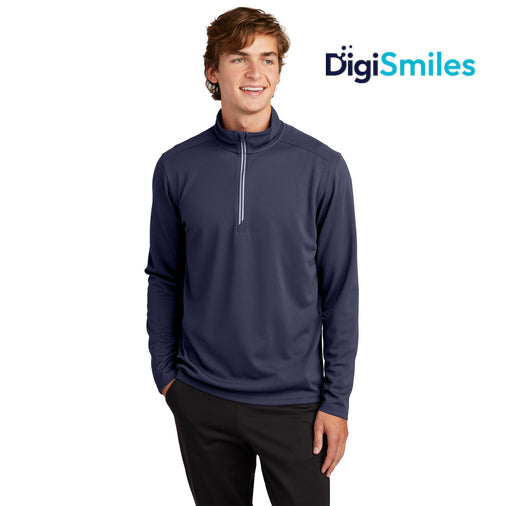 Sport-Tek (ST860) Men's Sport-Wick Textured 1/4-Zip Pullover (DigiSmiles)