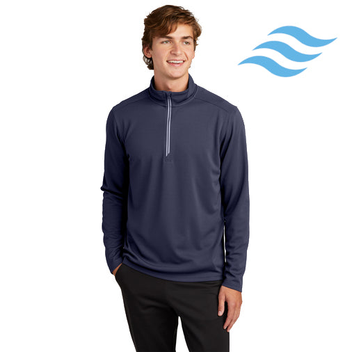 Sport-Tek (ST860) Men's Sport-Wick Textured 1/4-Zip Pullover (Envision)