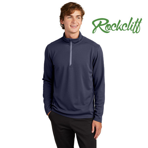 Sport-Tek (ST860) Men's Sport-Wick Textured 1/4-Zip Pullover (Rockcliff)